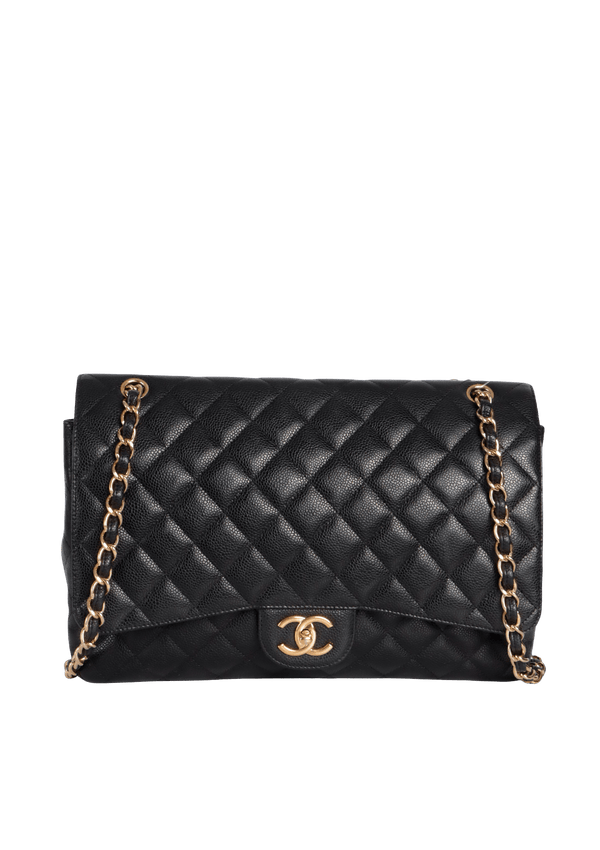 MAXI CLASSIC DOUBLE FLAP CAVIAR