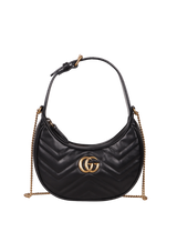 SMALL GG MARMONT HALF-MOON BAG