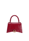 HOURGLASS SMALL CROCODILE EMBOSSED