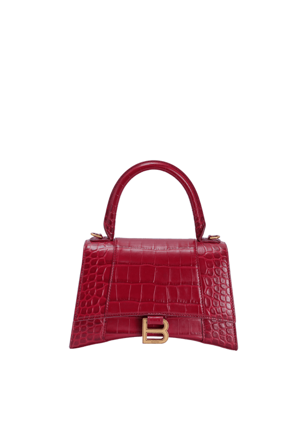 HOURGLASS SMALL CROCODILE EMBOSSED