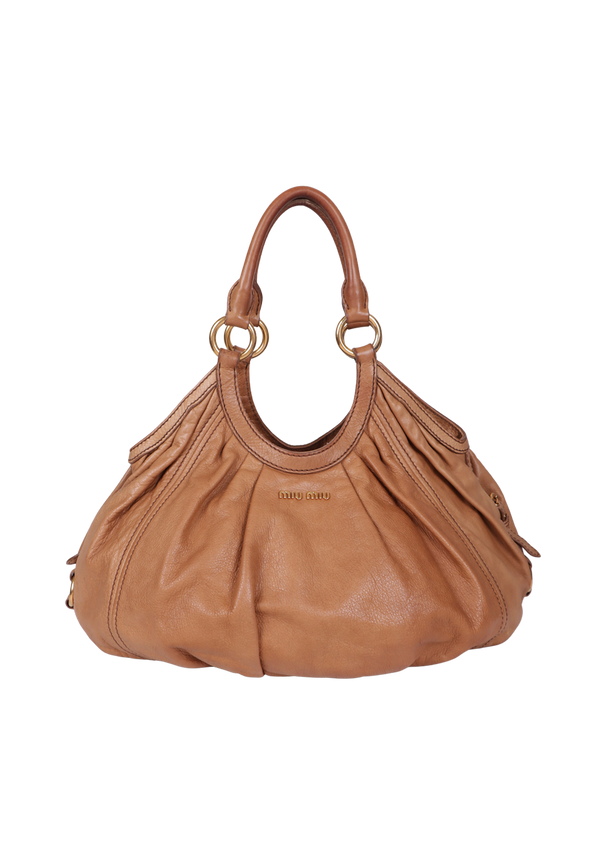 LEATHER HOBO BAG