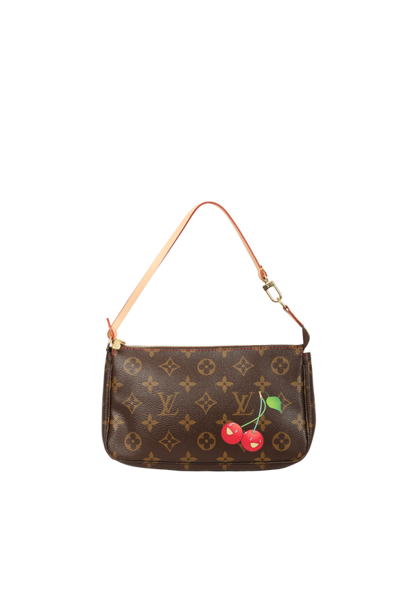 VINTAGE MONOGRAM CHERRY POCHETTE ACCESSOIRES