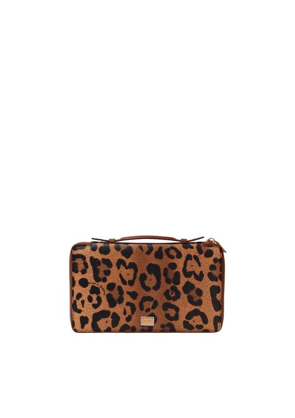 LEOPARD DOCUMENT HOLDER