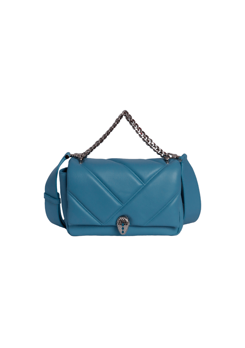 BOLSA BVLGARI SERPENTI CABOCHON AZUL ORIGINAL