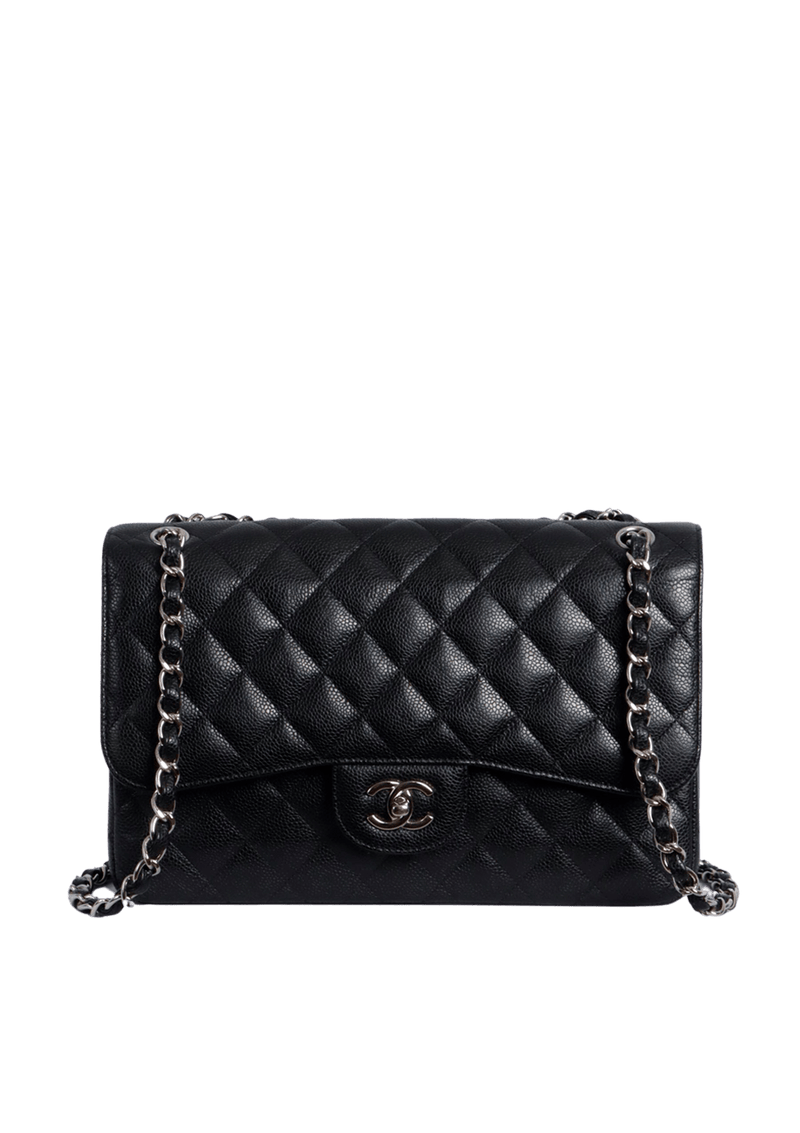 JUMBO CLASSIC DOUBLE FLAP BAG CAVIAR