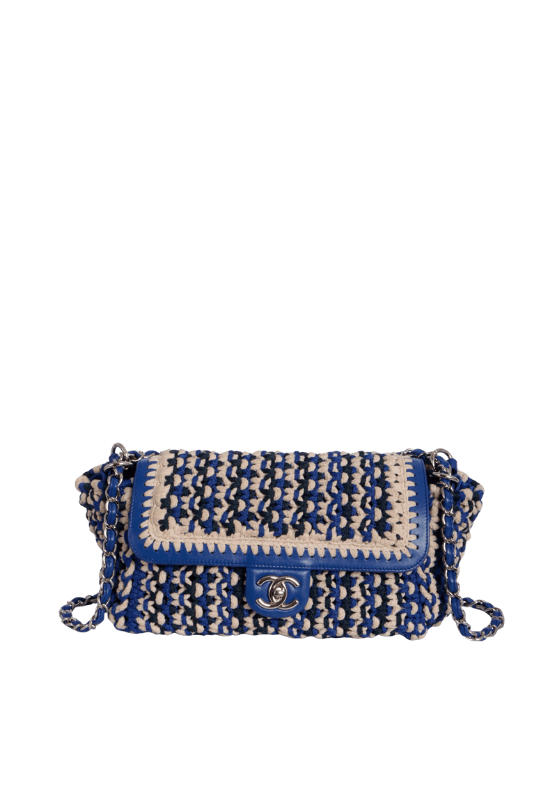 ACCORDION FANCY CROCHET FLAP BAG