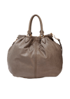 LEATHER TOP HANDLE BAG