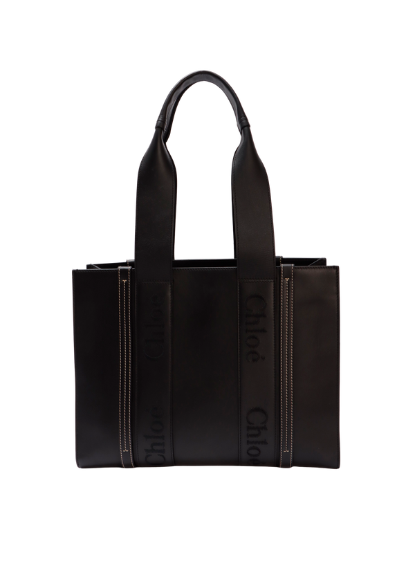 LEATHER WOODY TOTE