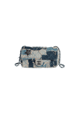 BOLSA CHANEL PARIS-DALLAS SINGLE FLAP PATCHWORK DENIM AZUL ORIGINAL