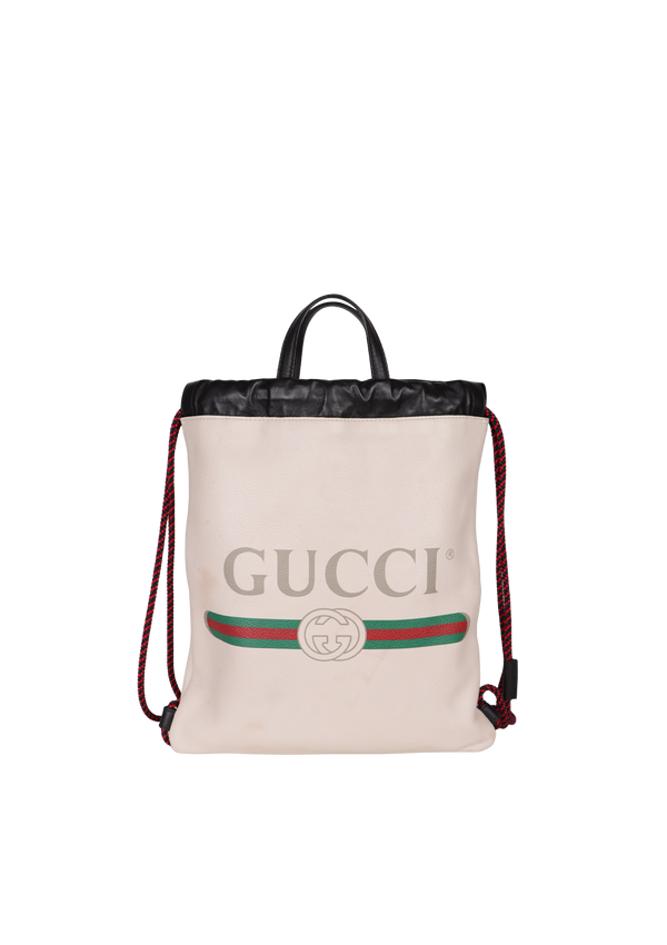 LOGO DRAWSTRING BACKPACK