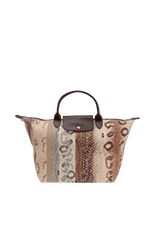 SNAKE PRINTED LE PLIAGE M TOTE