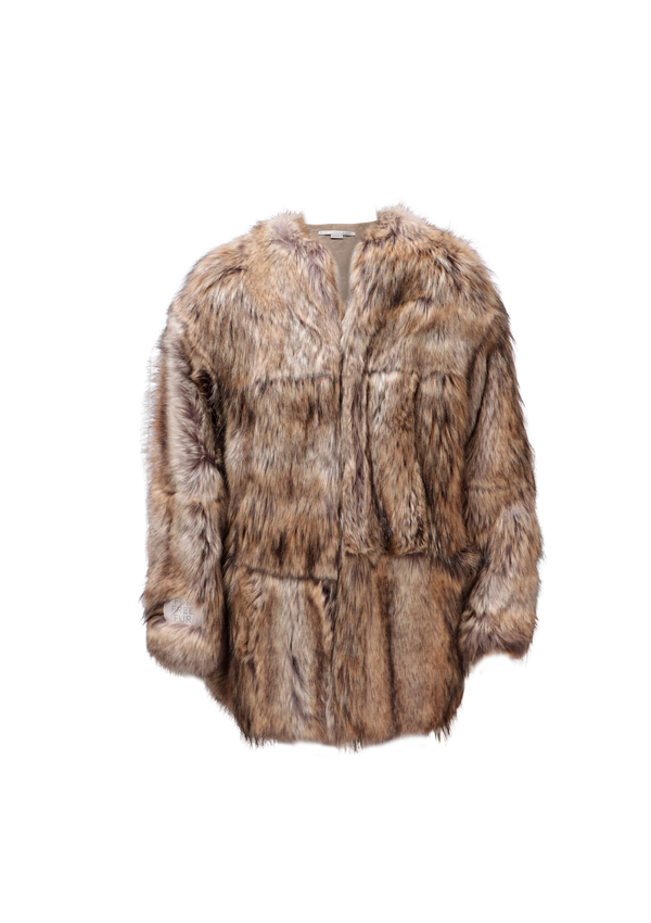 ELINA FAUX FUR COAT 36