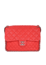 MAXI CHAIN AROUND FLAP BAG