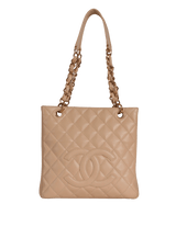 PETITE SHOPPING TOTE CAVIAR
