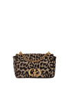 MEDIUM VELVET LEOPARD CARO BAG