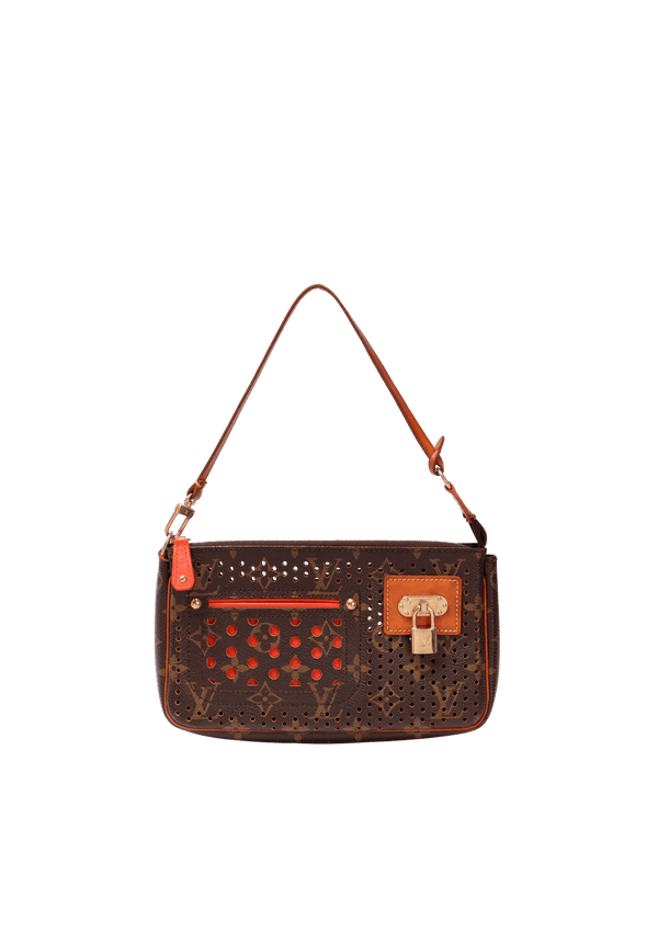 MONOGRAM PERFORATED POCHETTE ACESSOIRES