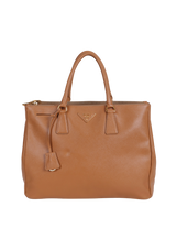 LARGE SAFFIANO LUX DOUBLE ZIP GALLERIA