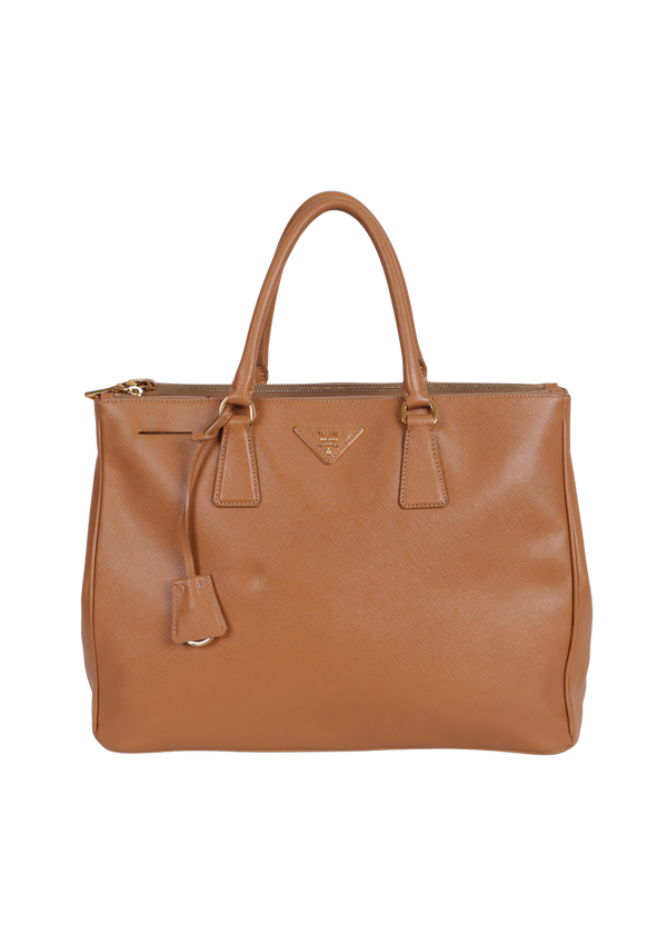 LARGE SAFFIANO LUX DOUBLE ZIP GALLERIA