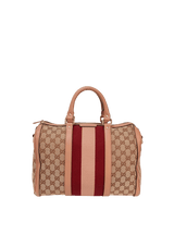 GG CANVAS WEB BOSTON BAG