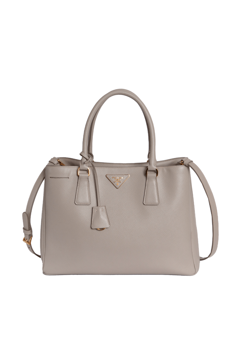 LARGE SAFFIANO LUX DOUBLE ZIP GALLERIA