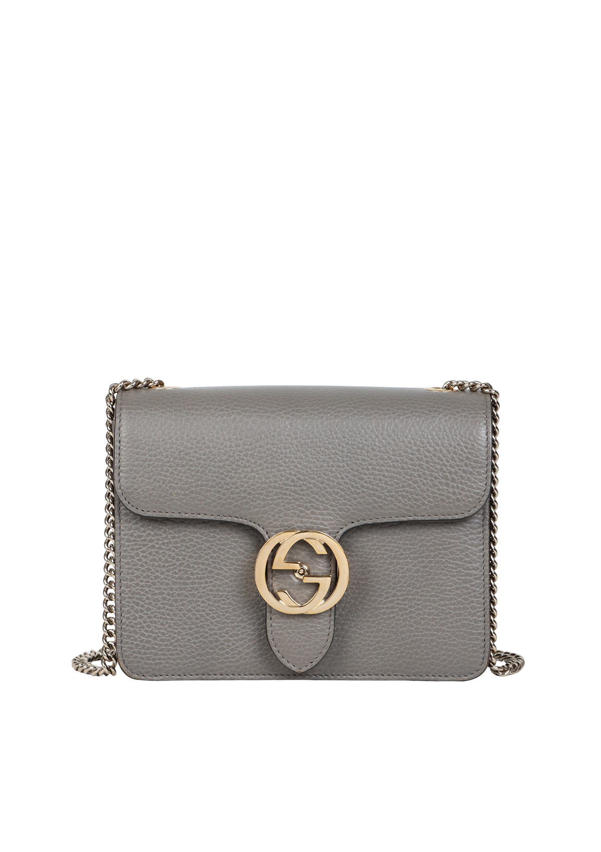 BOLSA GUCCI SMALL INTERLOCKING G DOLLAR CINZA ORIGINAL – Gringa