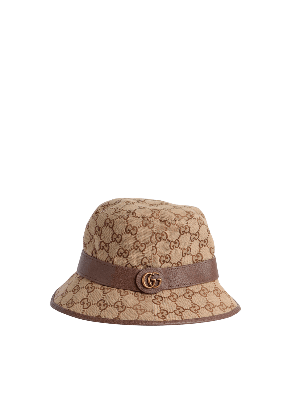 CHAPÉU GUCCI GG CANVAS BUCKET HAT MARROM ORIGINAL – Gringa
