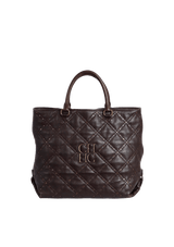 QUILTED STUD TOTE