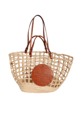 STRAW BASKET TOTE