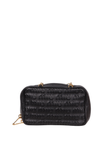 SMALL SOFTY LOGO EMBOSSED CHAIN BAG