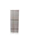 CASHMERE HOUSE CHECK FRINGE SCARF