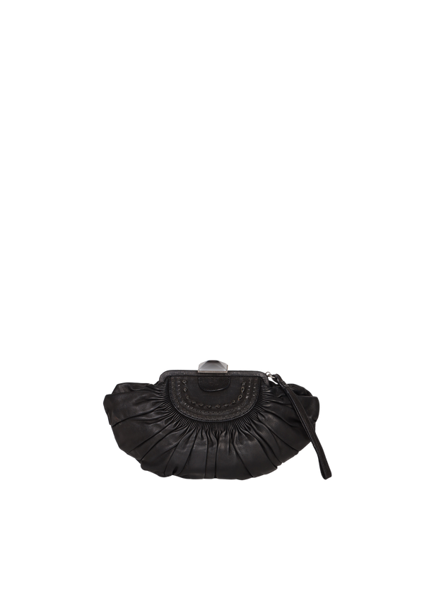 VINTAGE PLISSE FRAME CLUTCH