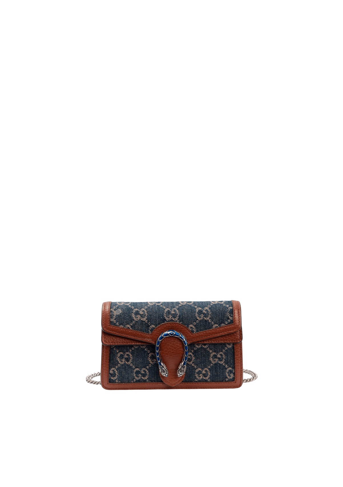 BOLSA GUCCI DENIM DIONYSUS SUPER MINI MARROM ORIGINAL – Gringa