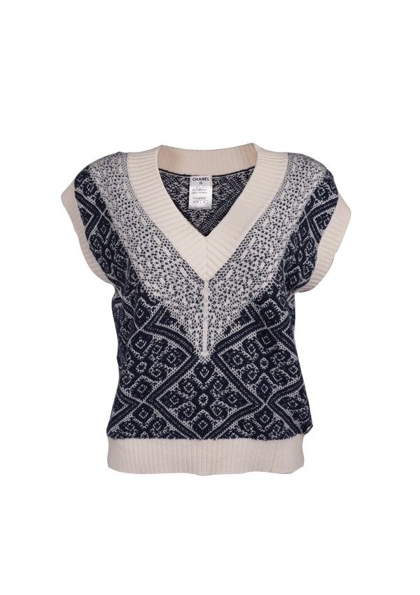 CASHMERE V SWEATER 44