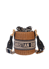 OBLIQUE LADY DIOR WICKER BUCKET
