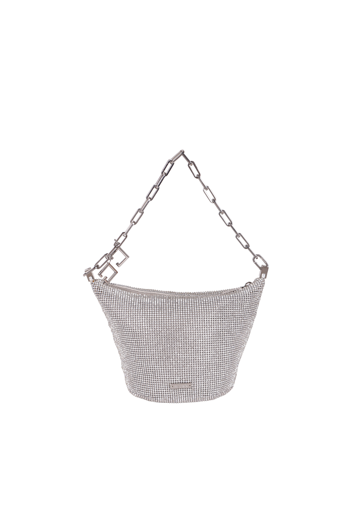 BOLSA CULT GAIA GIA ALLOVER CRYSTAL ZIP BAG METALIZADO ORIGINAL
