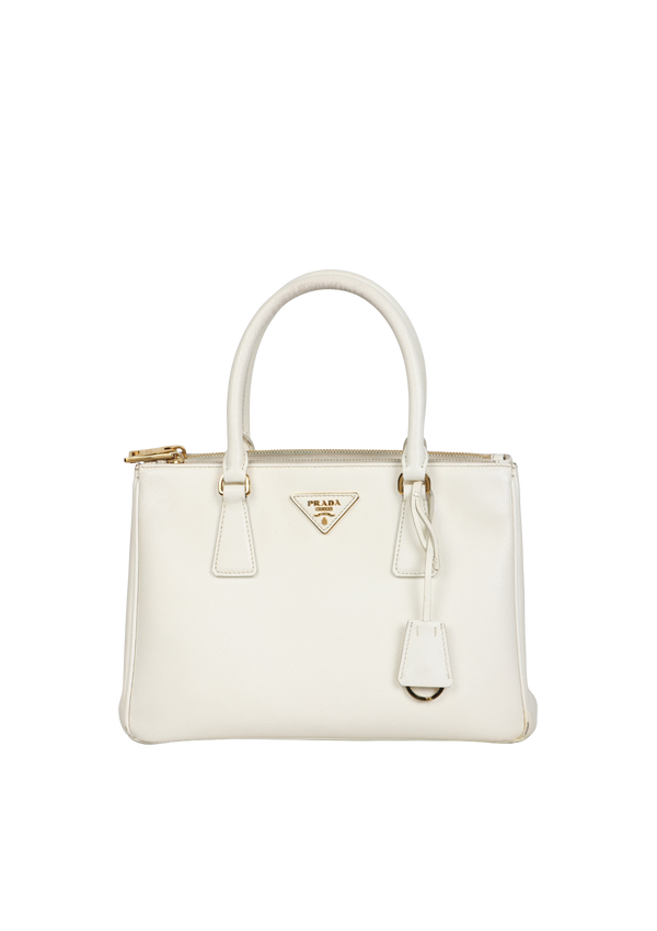 MEDIUM SAFFIANO LUX DOUBLE ZIP GALLERIA SATCHEL