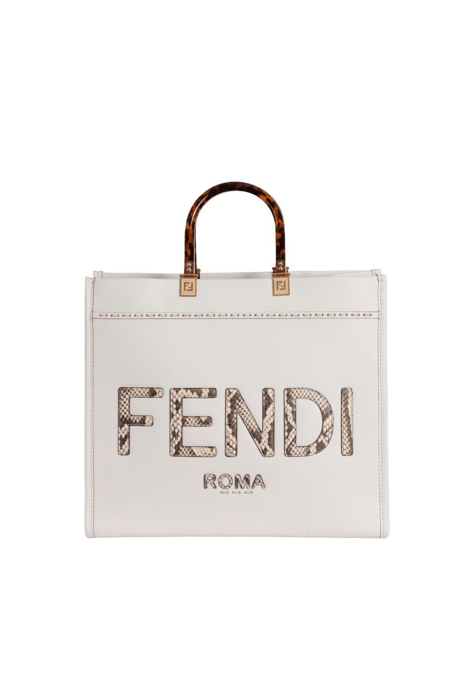 BOLSA FENDI SUNSHINE SHOPPER TOTE BRANCO ORIGINAL – Gringa