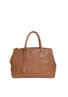 MEDIUM STITCHED GALLERIA DOUBLE ZIP TOTE