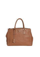 MEDIUM STITCHED GALLERIA DOUBLE ZIP TOTE