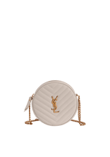VINYLE ROUND CROSSBODY BAG