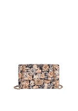 MEDIUM CLASSIC DOUBLE FLAP CAT EMOTICON NYLON