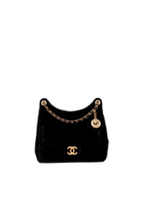 SMALL VELVET WAVY CC HOBO