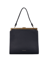 LEATHER TOP HANDLE BAG