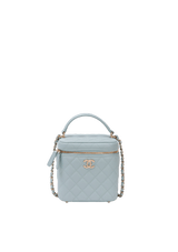 IRIDESCENT SMALL TOP HANDLE VANITY CASE