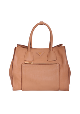 VITELLO DAINO FRONT POCKET WING TOTE