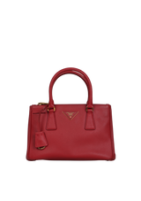 SMALL SAFFIANO LUX DOUBLE ZIP GALLERIA