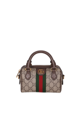 MINI GG SUPREME OPHIDIA BOSTON BAG