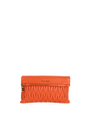 MATELASSÉ ZIP FLAP CLUTCH BAG