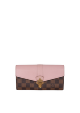 DAMIER ÉBÈNE PATTERN CLAPTON WALLET