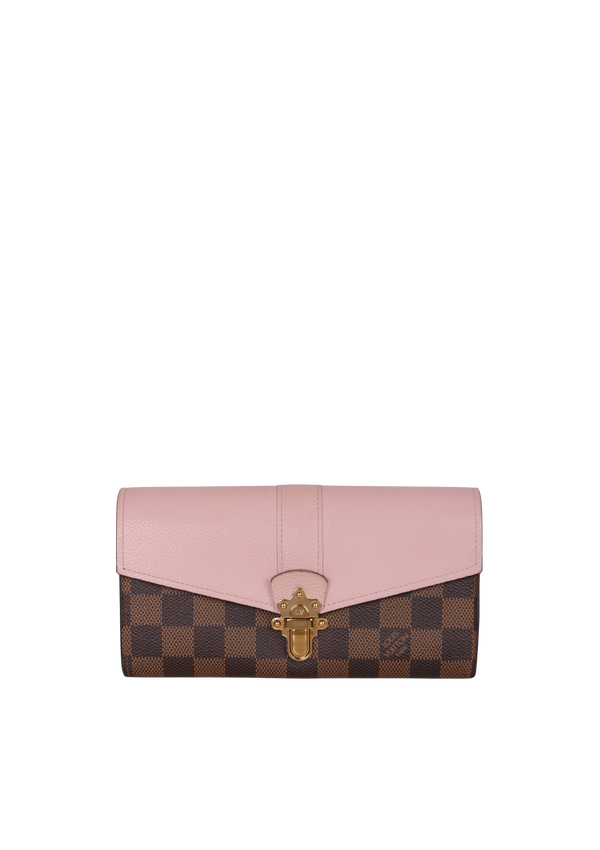 DAMIER ÉBÈNE PATTERN CLAPTON WALLET